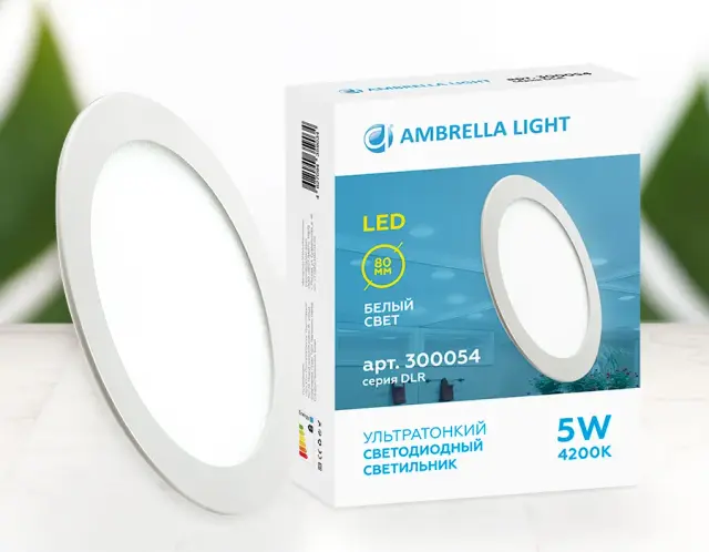 Точечный светильник Ambrella Light 300054 — белый, ракурс 2