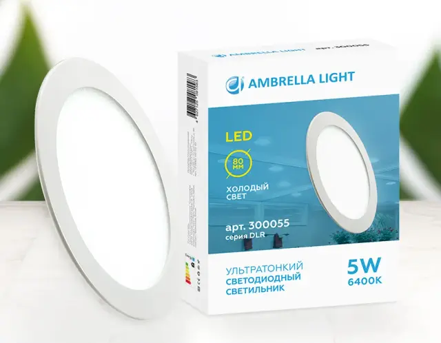 Точечный светильник Ambrella Light 300055 — белый, ракурс 2