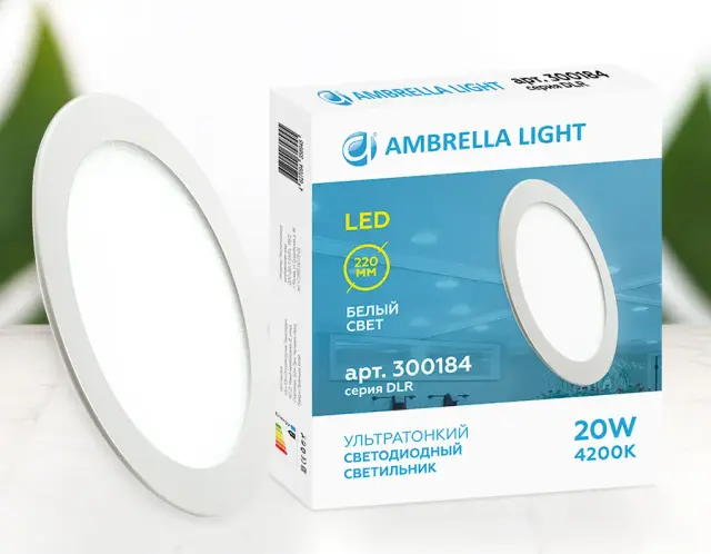 Точечный светильник Ambrella Light 300184 — белый, ракурс 2