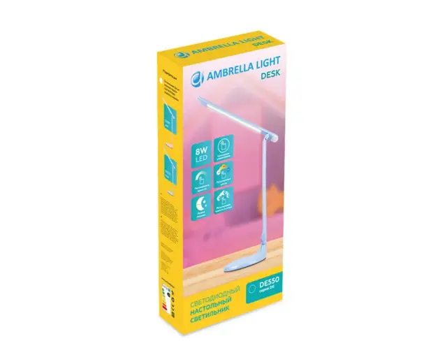 Настольная лампа Ambrella Light DE550 — синий, ракурс 2
