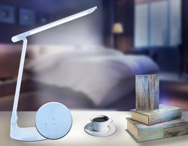 Настольная лампа Ambrella Light DE550 — синий, ракурс 3