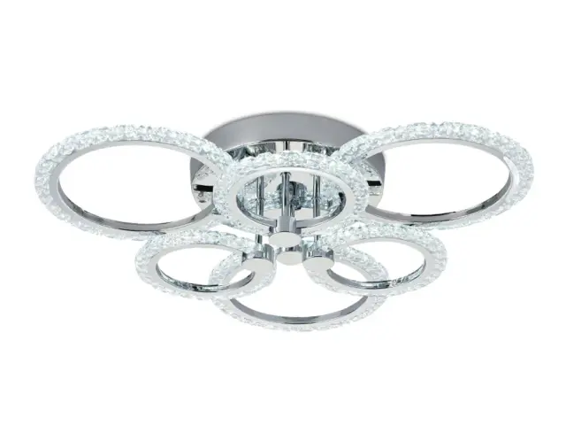 Люстра Ambrella Light FA414 — хром, ракурс 3