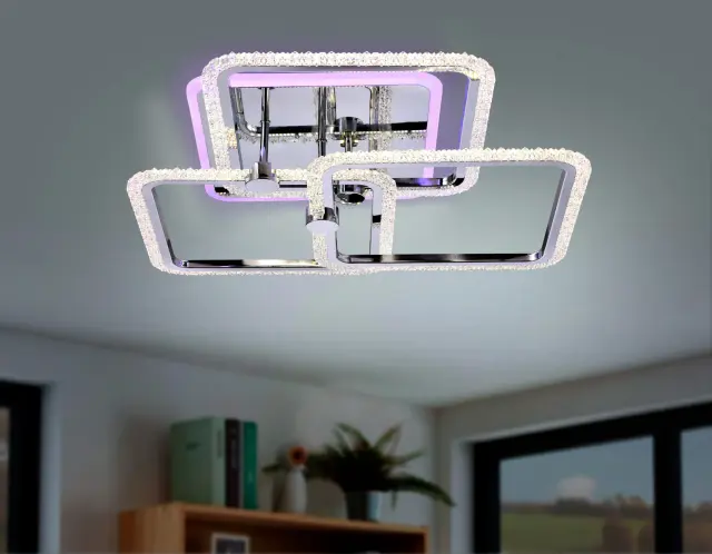 Люстра Ambrella Light FA536 — хром, ракурс 2