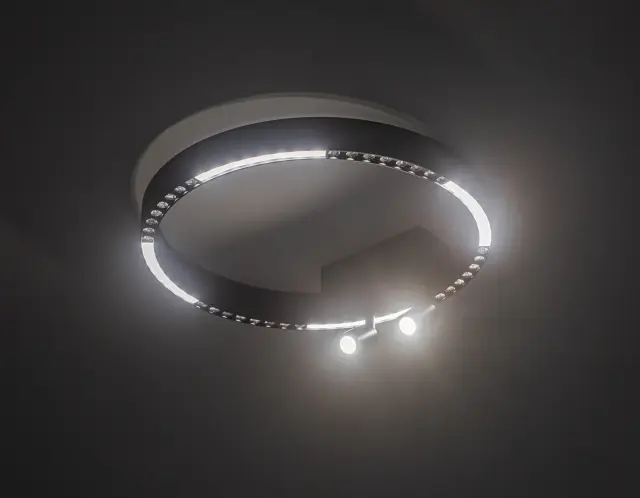 Светильник Ambrella Light FL5806 — черный, ракурс 4
