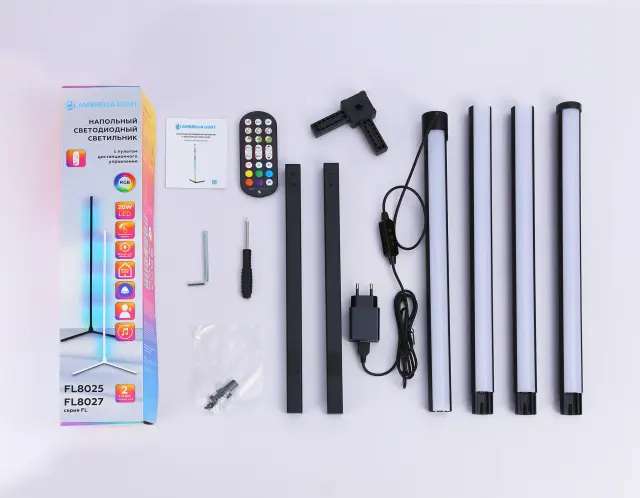 Торшер Ambrella Light FL8027 — черный, ракурс 14