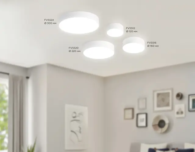 Точечный светильник Ambrella Light FV5512 — белый, ракурс 3