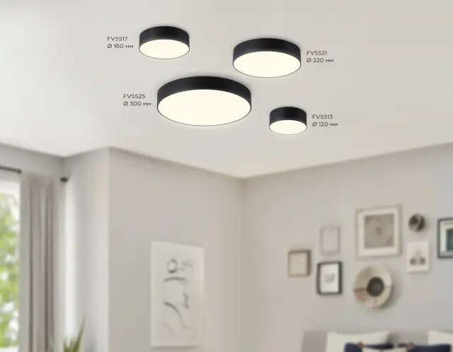 Точечный светильник Ambrella Light FV5513 — черный, ракурс 3