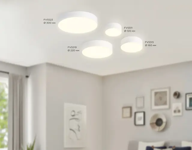 Точечный светильник Ambrella Light FV5515 — белый, ракурс 3