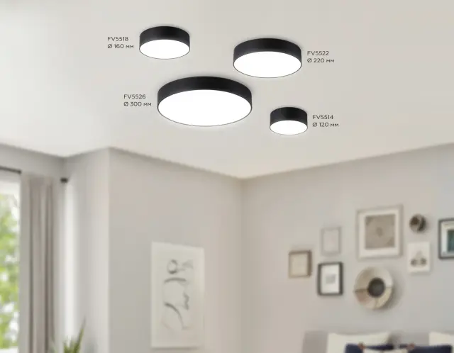Точечный светильник Ambrella Light FV5518 — черный, ракурс 3