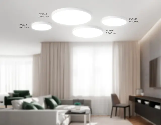 Светильник Ambrella Light FV5528 — белый, ракурс 3