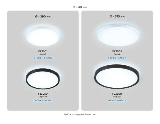 Светильник для ванной комнаты Ambrella Light FZ3050 — черный, ракурс 8