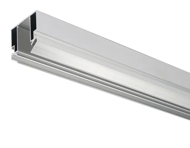 Профиль в натяжной потолок для шинопровода Magnetic 3м Ambrella Light GL3345 — алюминий