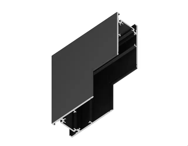 Коннектор угловой внутренний для накладного шинопровода Magnetic 20 48В черный Ambrella Light GL3378, ракурс 2