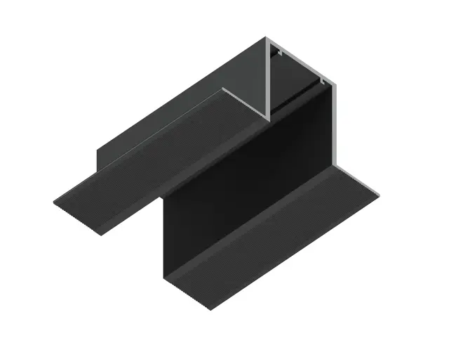 Крепление для встраиваемого монтажа накладного шинопровода Magnetic 20 48В черный Ambrella Light GL3601, ракурс 2