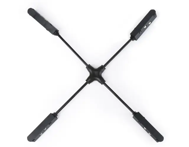 Коннектор гибкий Х-образный токопроводящий Magnetic 20 48В черный Ambrella Light GL3639