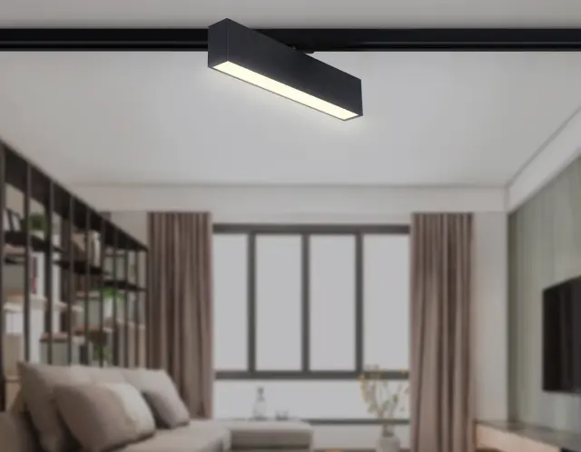 Трековый светильник Ambrella Light GL6765 — черный, ракурс 3