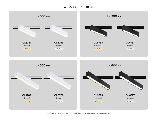 Трековый светильник Ambrella Light GL6765 — черный, ракурс 8