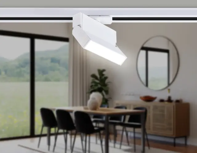 Трековый светильник Ambrella Light GL6801 — белый, ракурс 3