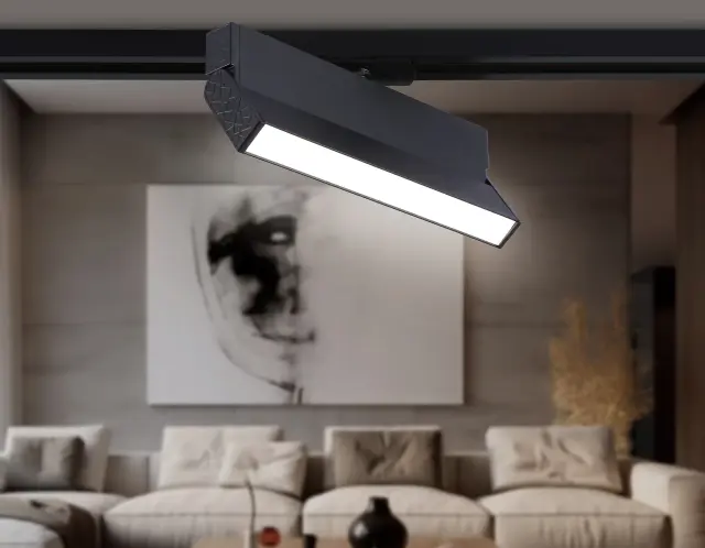 Трековый светильник Ambrella Light GL6808 — черный, ракурс 3