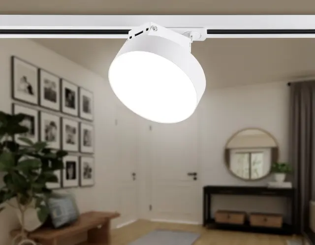 Трековый светильник Ambrella Light GL6837 — белый, ракурс 3