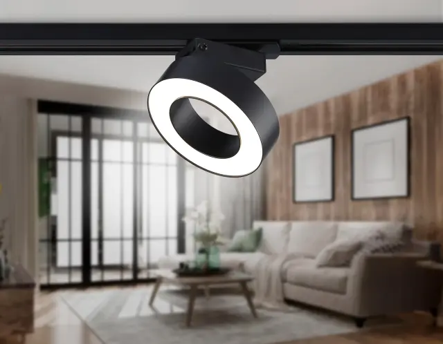 Трековый светильник Ambrella Light GL6868 — черный, ракурс 3