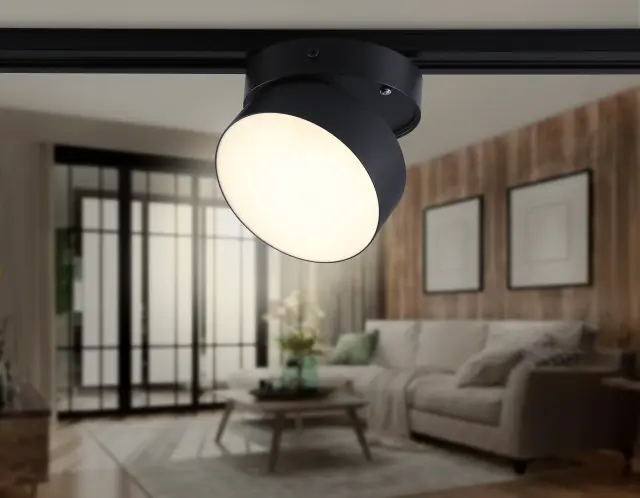 Трековый светильник Ambrella Light GL6877 — черный, ракурс 3
