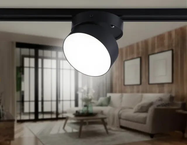 Трековый светильник Ambrella Light GL6879 — черный, ракурс 3
