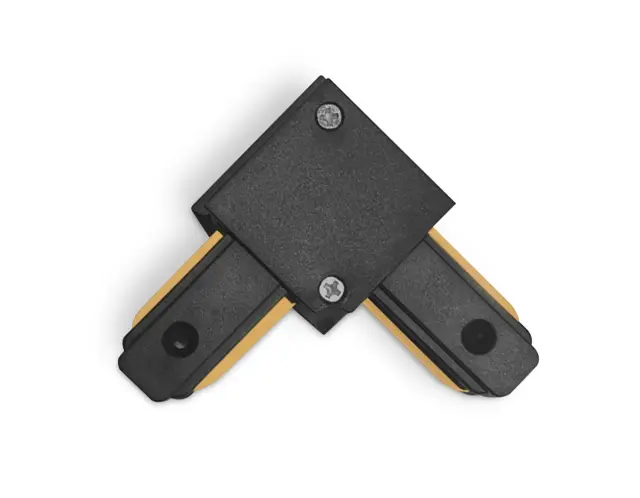 Коннектор угловой 90° токопроводящий Standard 220В черный Ambrella Light GL7071