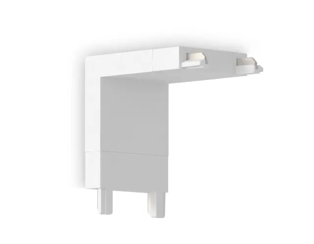 Коннектор угловой внутренний токопроводящий Magnetic Ultra slim 26 48В белый Ambrella Light GV1103