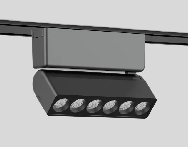 Трековый светильник Ambrella Light GV1469 — черный, ракурс 4