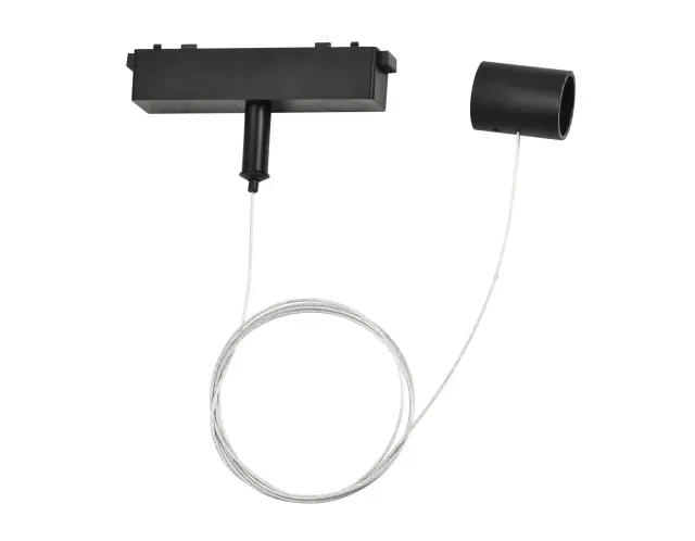 Подвес тросовый для трековых гибких светильников Magnetic Ultra slim 26 48В 1.5м черный Ambrella Light GV1777