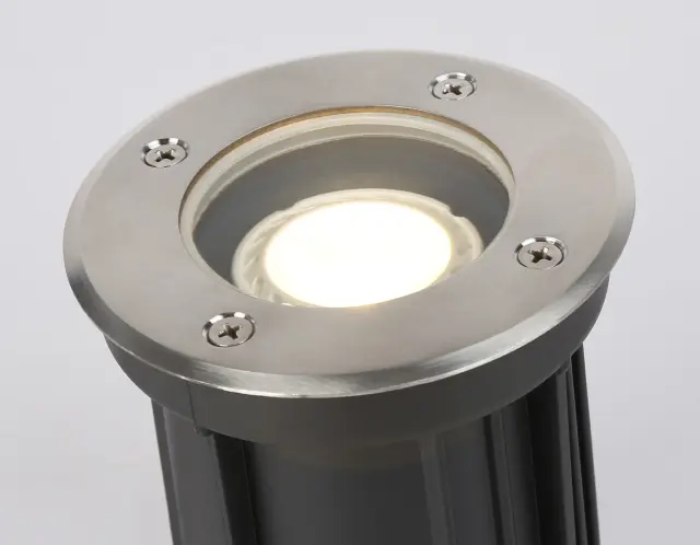 Встраиваемый в дорогу светильник Ambrella Light ST6511 — никель, ракурс 2