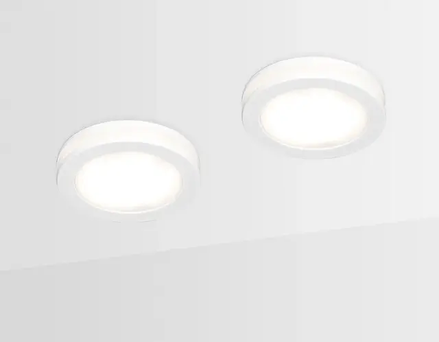 Точечный светильник Ambrella Light TN140 — белый, ракурс 2