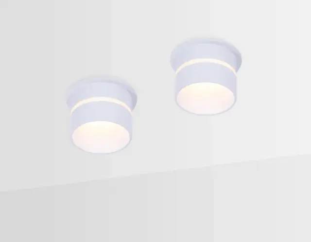 Точечный светильник Ambrella Light TN195 — белый, ракурс 3
