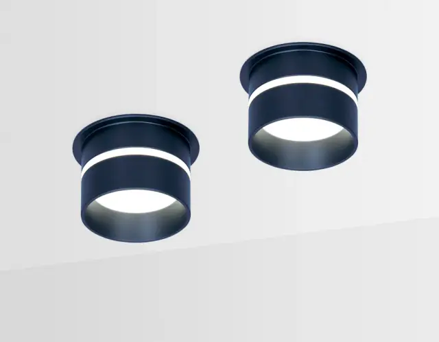 Точечный светильник Ambrella Light TN196 — черный, ракурс 3