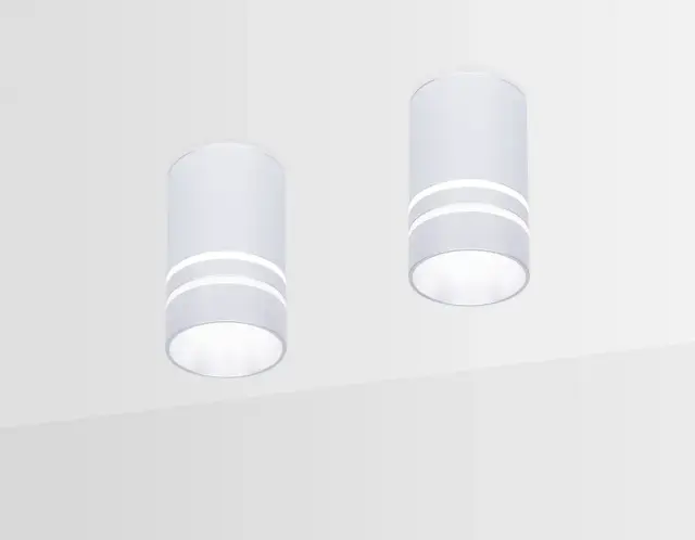 Точечный светильник Ambrella Light TN236 — серебряный, ракурс 2