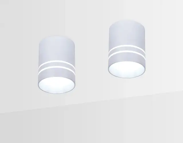 Точечный светильник Ambrella Light TN241 — серебряный, ракурс 2