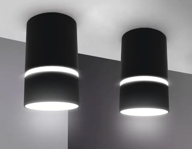 Точечный светильник Ambrella Light TN3412 — черный, ракурс 2