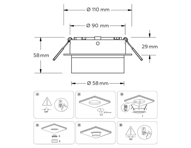 Точечный светильник Ambrella Light TN5212 — белый, ракурс 7