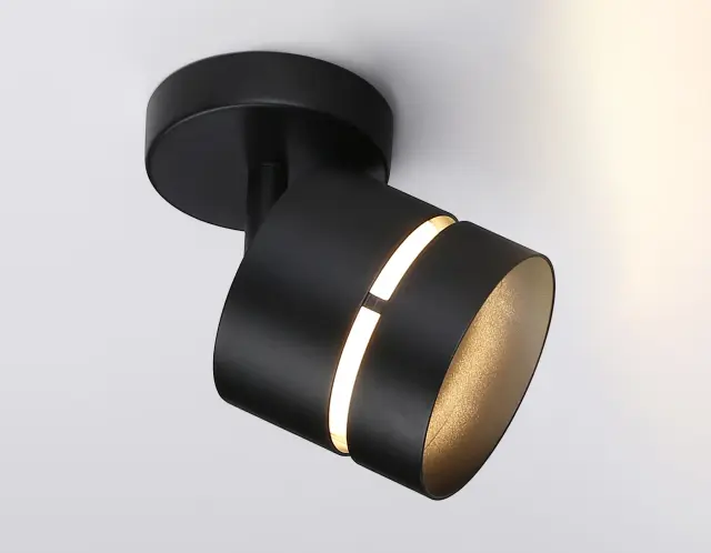 Точечный светильник Ambrella Light TN71056 — черный, ракурс 3