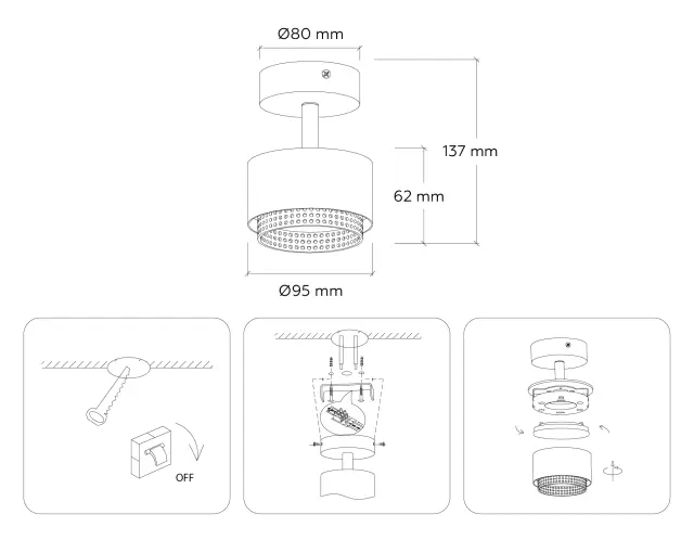 Спот Ambrella Light TN71279 — белый, ракурс 2