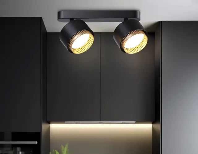 Спот Ambrella Light TN71288 — черный, ракурс 3