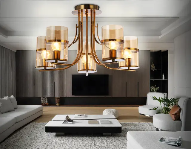 Люстра Ambrella Light TR3222 — золотой, ракурс 3