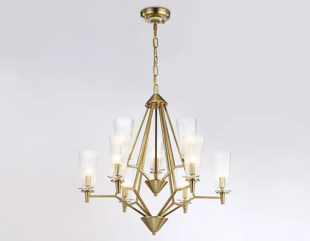 Люстра Ambrella Light TR3233 — латунь, ракурс 6