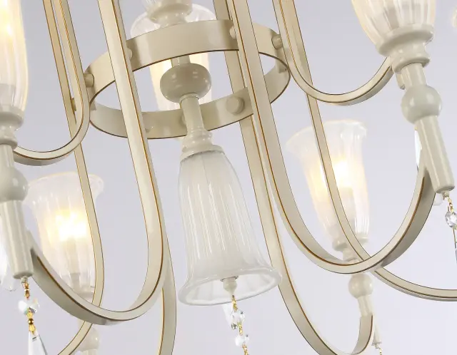 Люстра Ambrella Light TR3248 — белое золото, ракурс 4