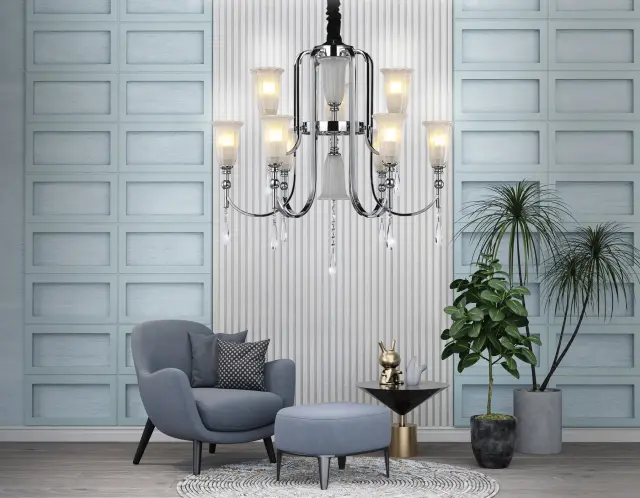 Люстра Ambrella Light TR3249 — хром, ракурс 3