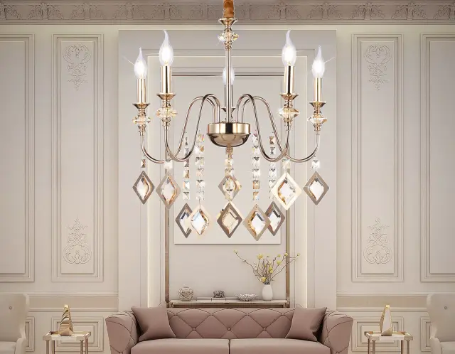 Люстра Ambrella Light TR4955 — золотой, ракурс 3