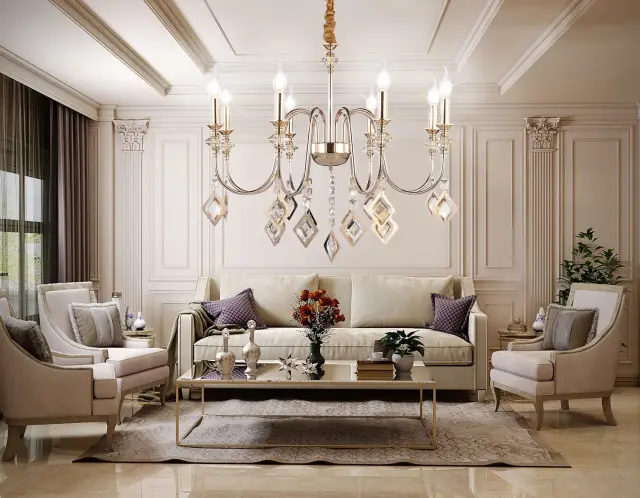 Люстра Ambrella Light TR4957 — золотой, ракурс 3