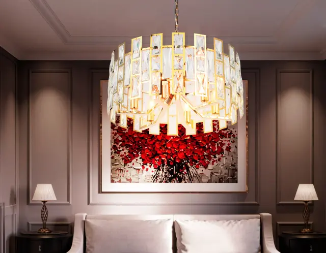 Люстра Ambrella Light TR5061 — золотой, ракурс 2