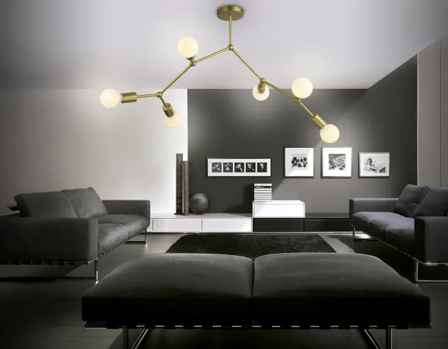 Люстра Ambrella Light TR8038 — латунь, ракурс 2